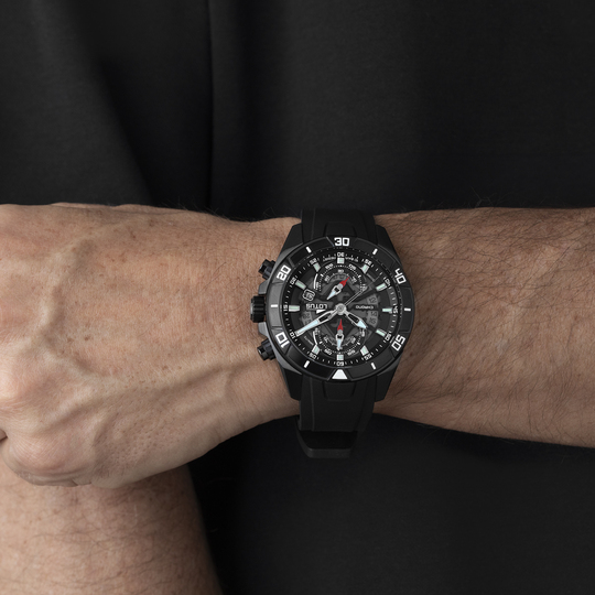 LOTUS  Мужские часы, кварцевый механизм, сталь, 44 мм