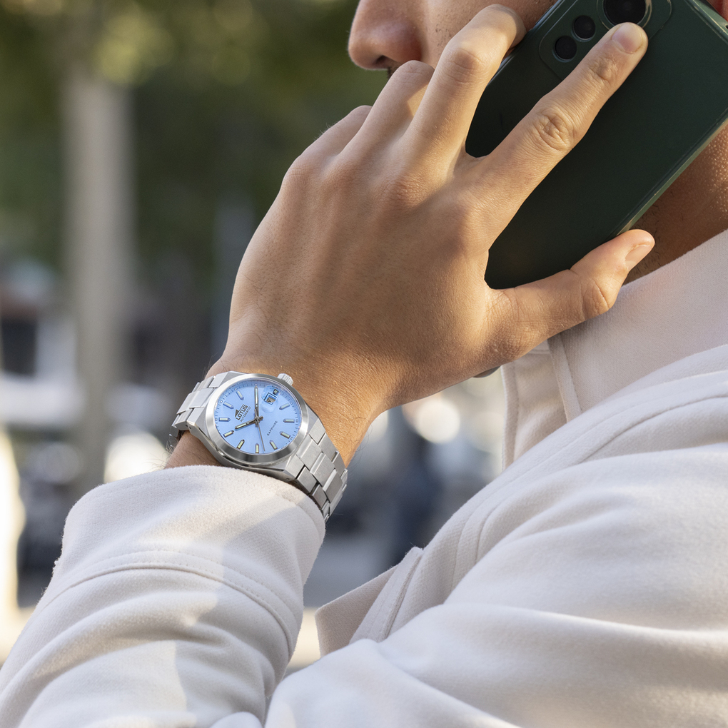 LOTUS  Мужские часы, автоматический механизм, сталь, 39 мм