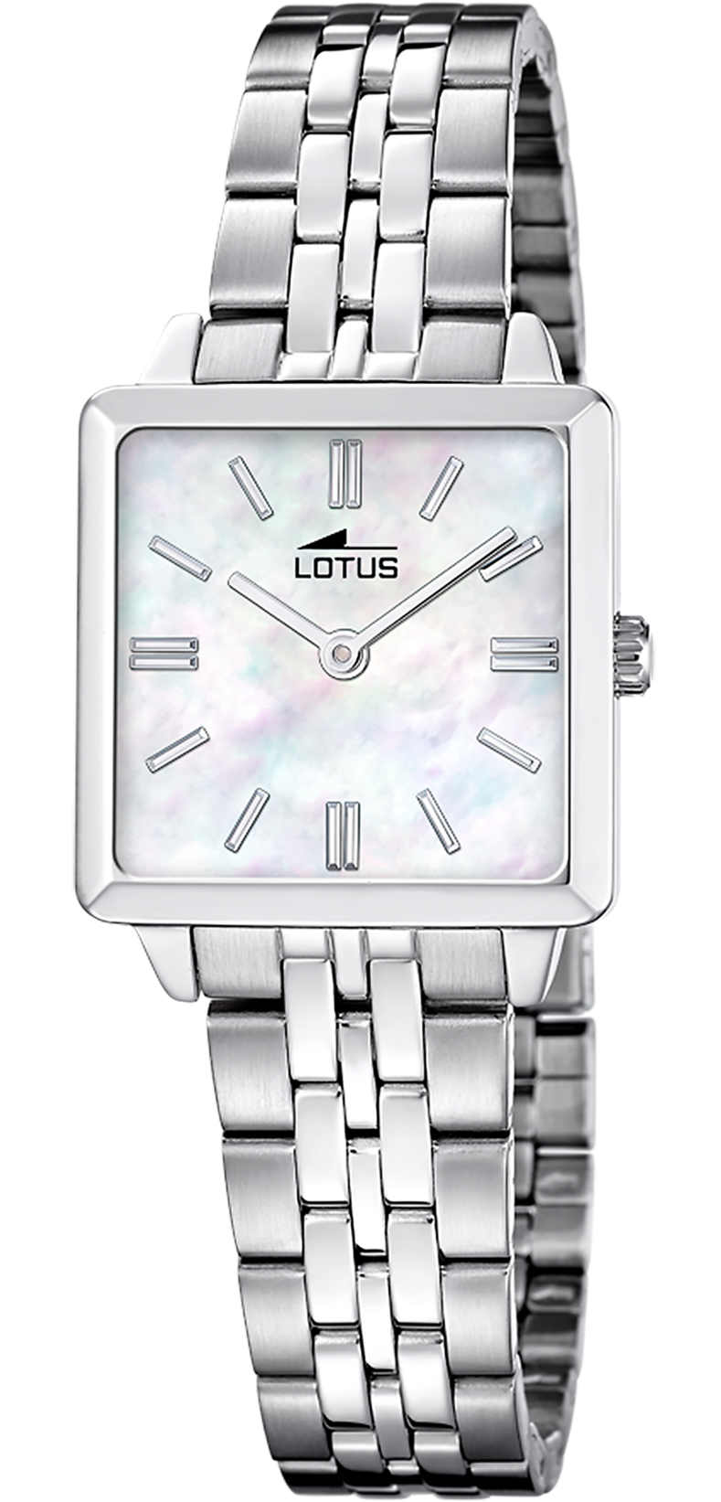 LOTUS  Женские часы в комплекте с браслетом, кварцевый механизм, сталь, 26 х 26 мм