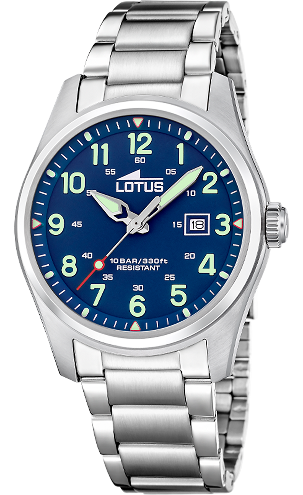 LOTUS  Мужские часы, кварцевый механизм, сталь, 42 мм