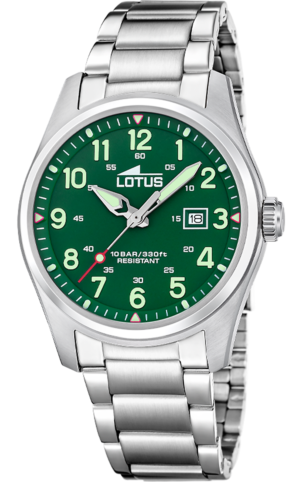 LOTUS  Мужские часы, кварцевый механизм, сталь, 42 мм