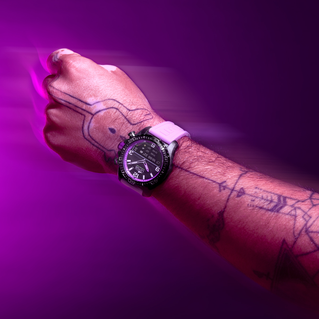 LOTUS   часы, гибридный механизм, карбон, 45 мм