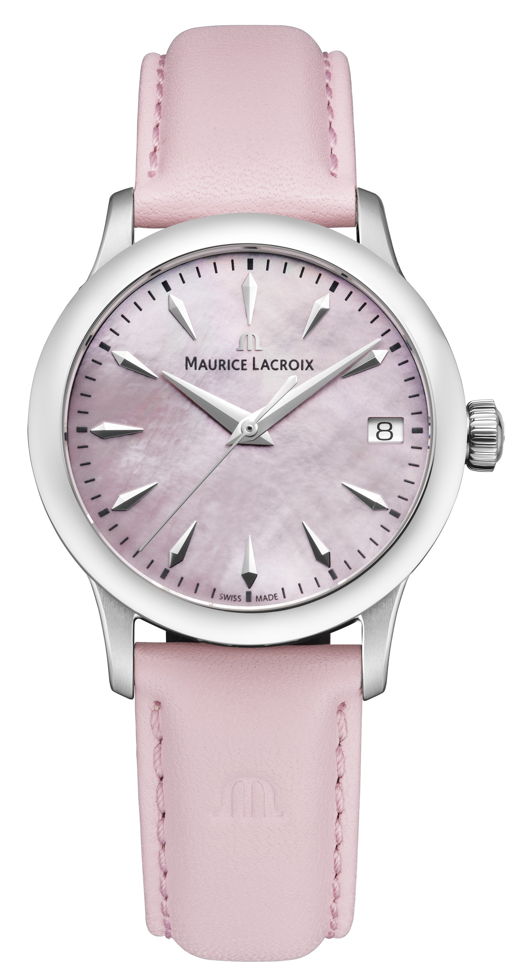 MAURICE LACROIX 1975 Женские швейцарские часы, кварцевый механизм, сталь, 33 мм