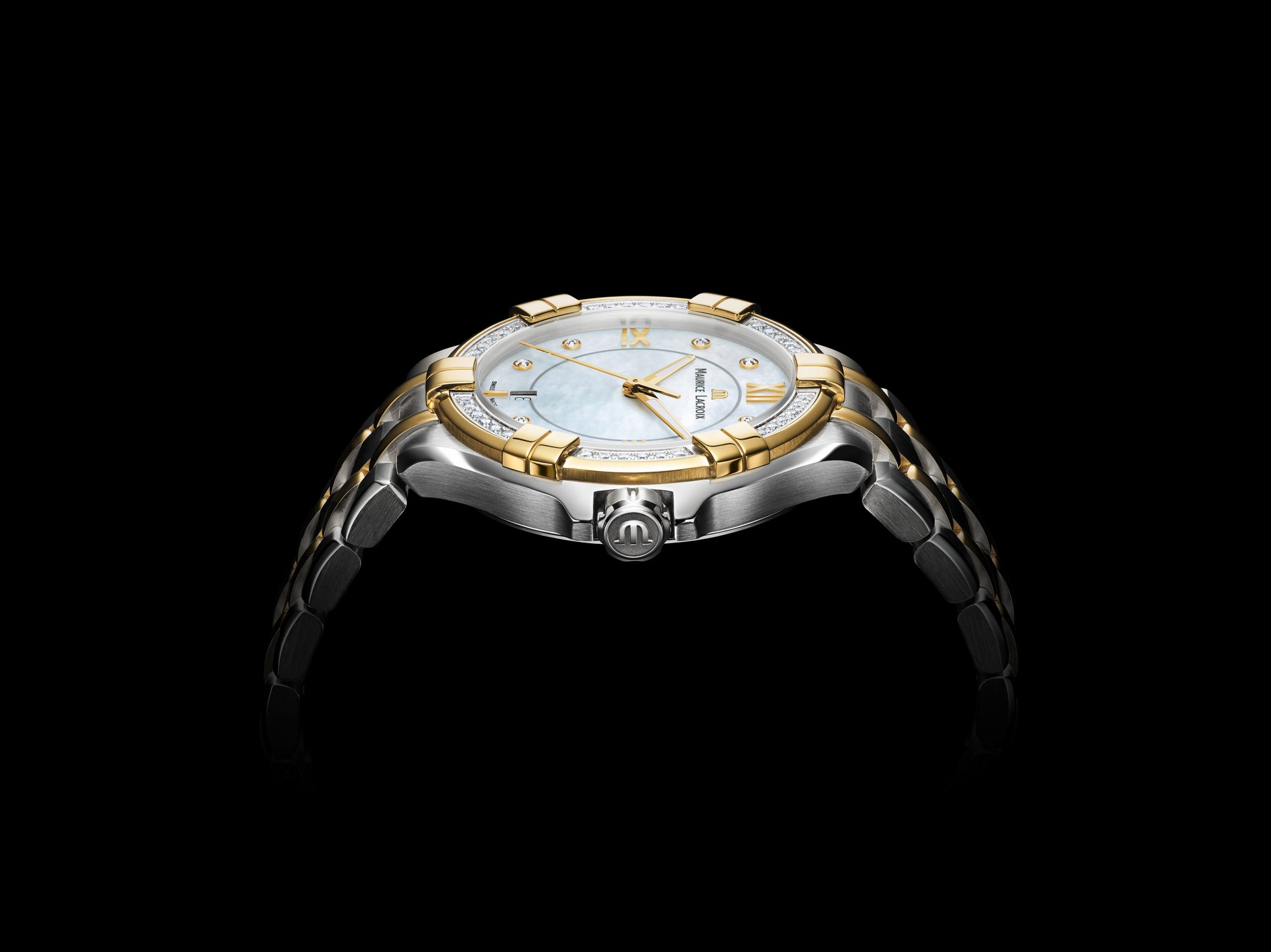 Часы MAURICE LACROIX AIKON QUARTZ AI1006-DY503-171-1, Браслет/Ремень: браслет сталь/PVD