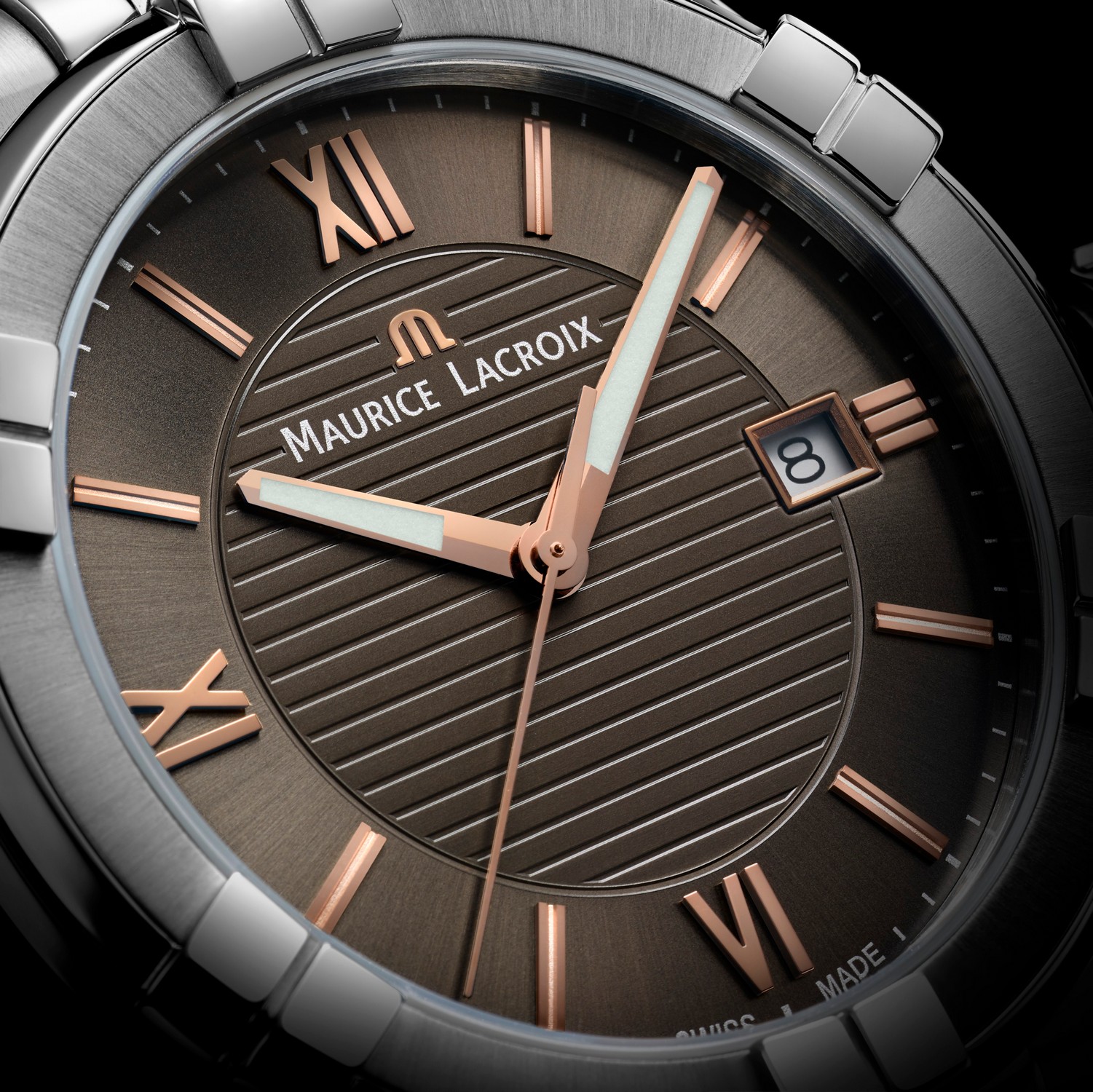 Часы MAURICE LACROIX  AI1008-SS001-333-1, Механизм: Кварцевый механизм
