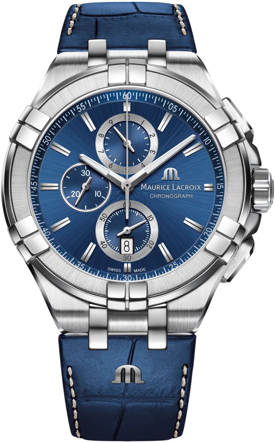 MAURICE LACROIX AIKON QUARTZ Мужские часы, кварцевый механизм, сталь, 44 мм