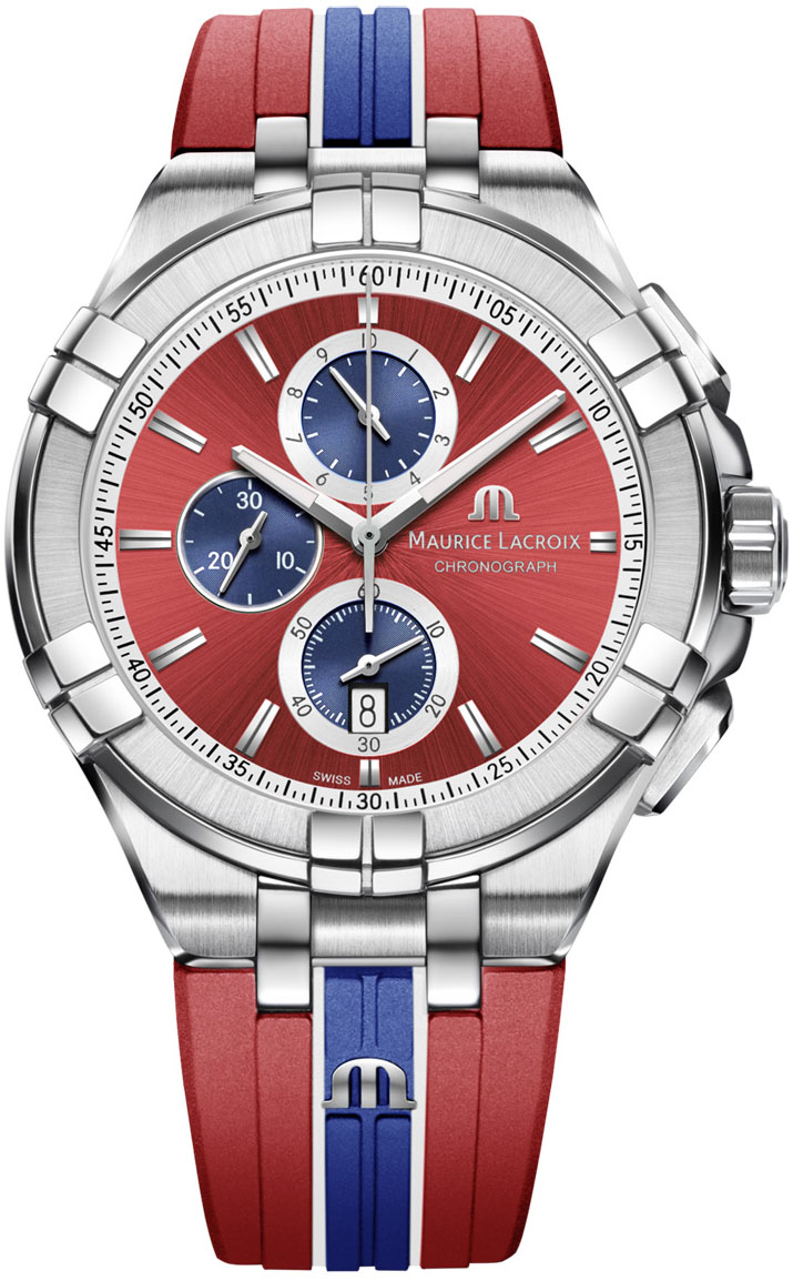 MAURICE LACROIX AIKON QUARTZ Мужские часы, кварцевый механизм, сталь, 44 мм