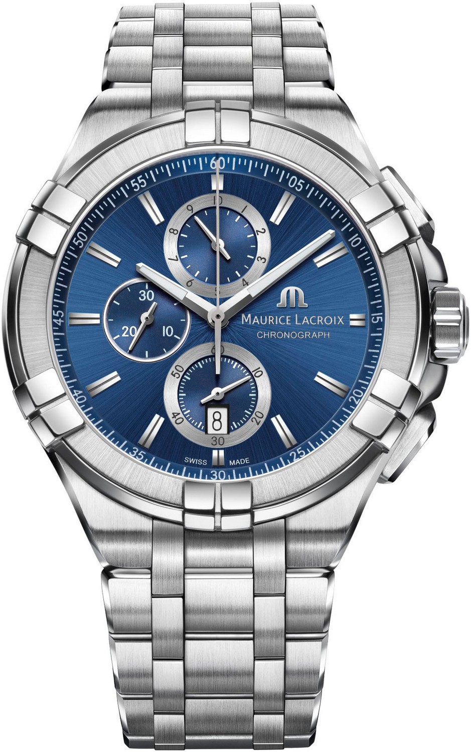 MAURICE LACROIX AIKON QUARTZ Мужские часы, кварцевый механизм, сталь, 44 мм