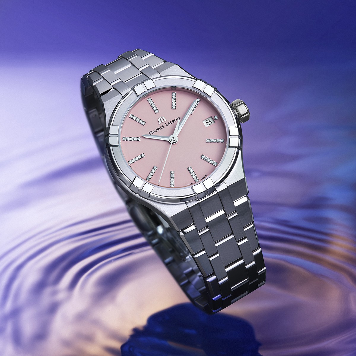 Часы MAURICE LACROIX AIKON QUARTZ AI1106-SS002-550-1, Функции: Часы, минуты, секунды, дата