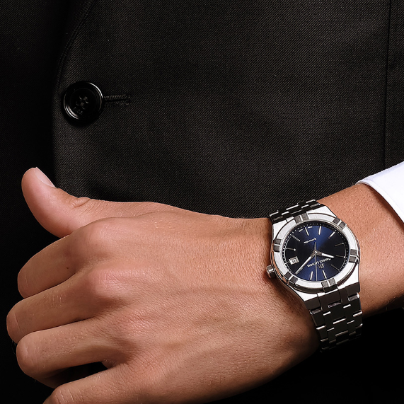 MAURICE LACROIX  Унисекс швейцарские часы AI GENTS-3-HANDS с кварцевым механизмом. 40 мм. Стальной браслет