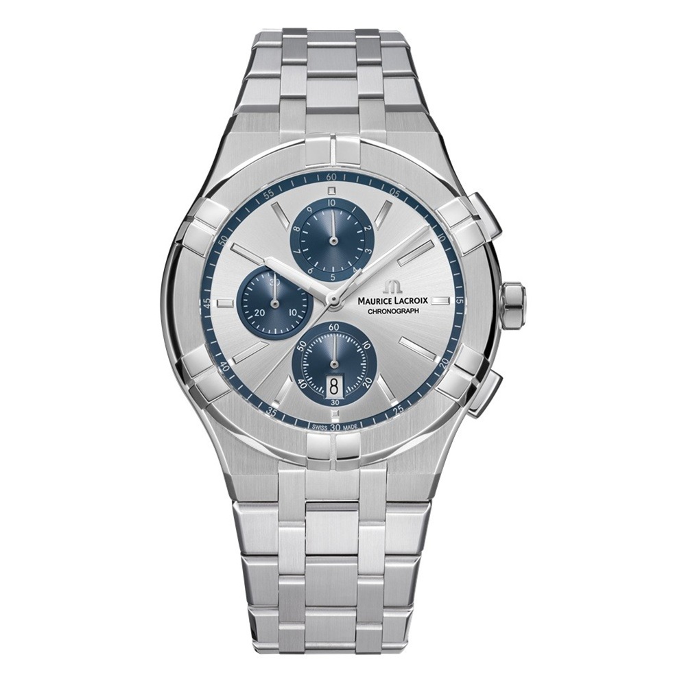 MAURICE LACROIX AIKON QUARTZ  Мужские швейцарские часы, кварцевый механизм, сталь, 42 мм