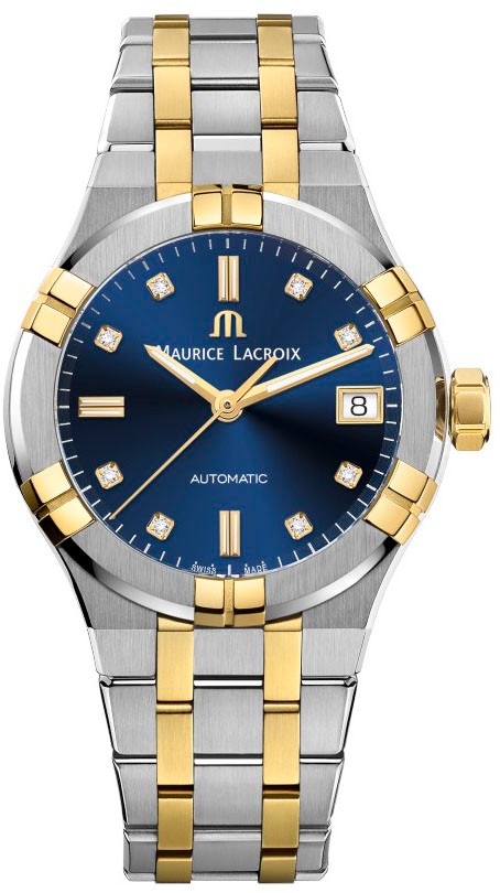 Часы MAURICE LACROIX AIKON AUTOMATIC AI6006-PVY13-450-1 Женские часы, автоматический механизм, биколор, 35 мм