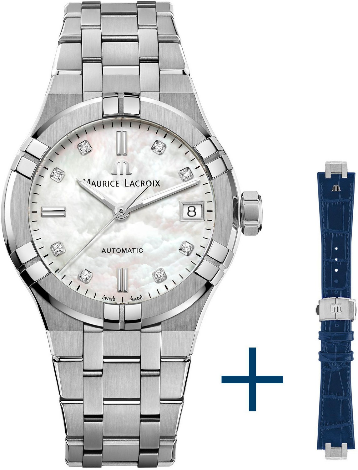 MAURICE LACROIX AIKON AUTOMATIC Женские часы, автоматический механизм, сталь, 35 мм
