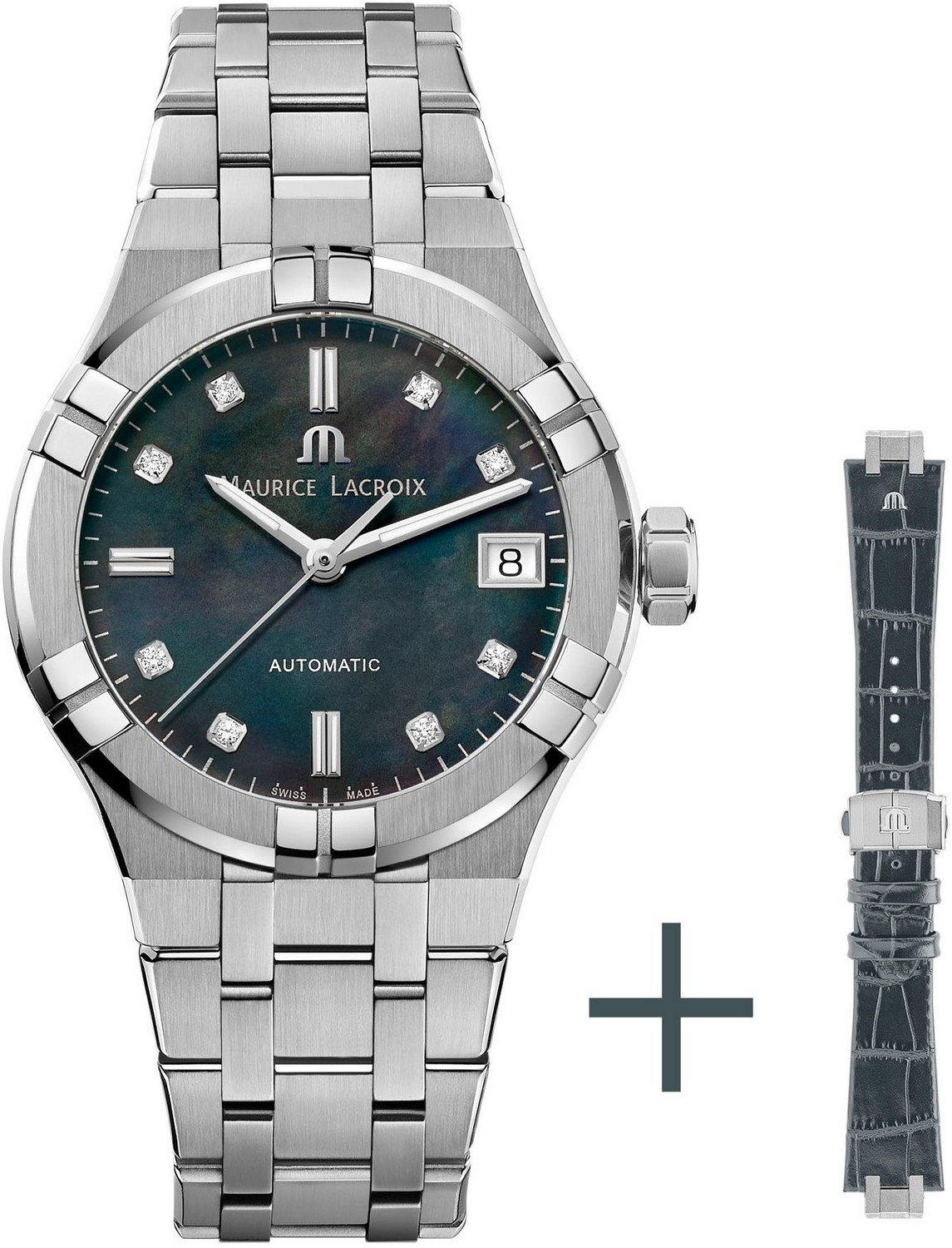 MAURICE LACROIX AIKON AUTOMATIC Женские часы, автоматический механизм, сталь, 35 мм