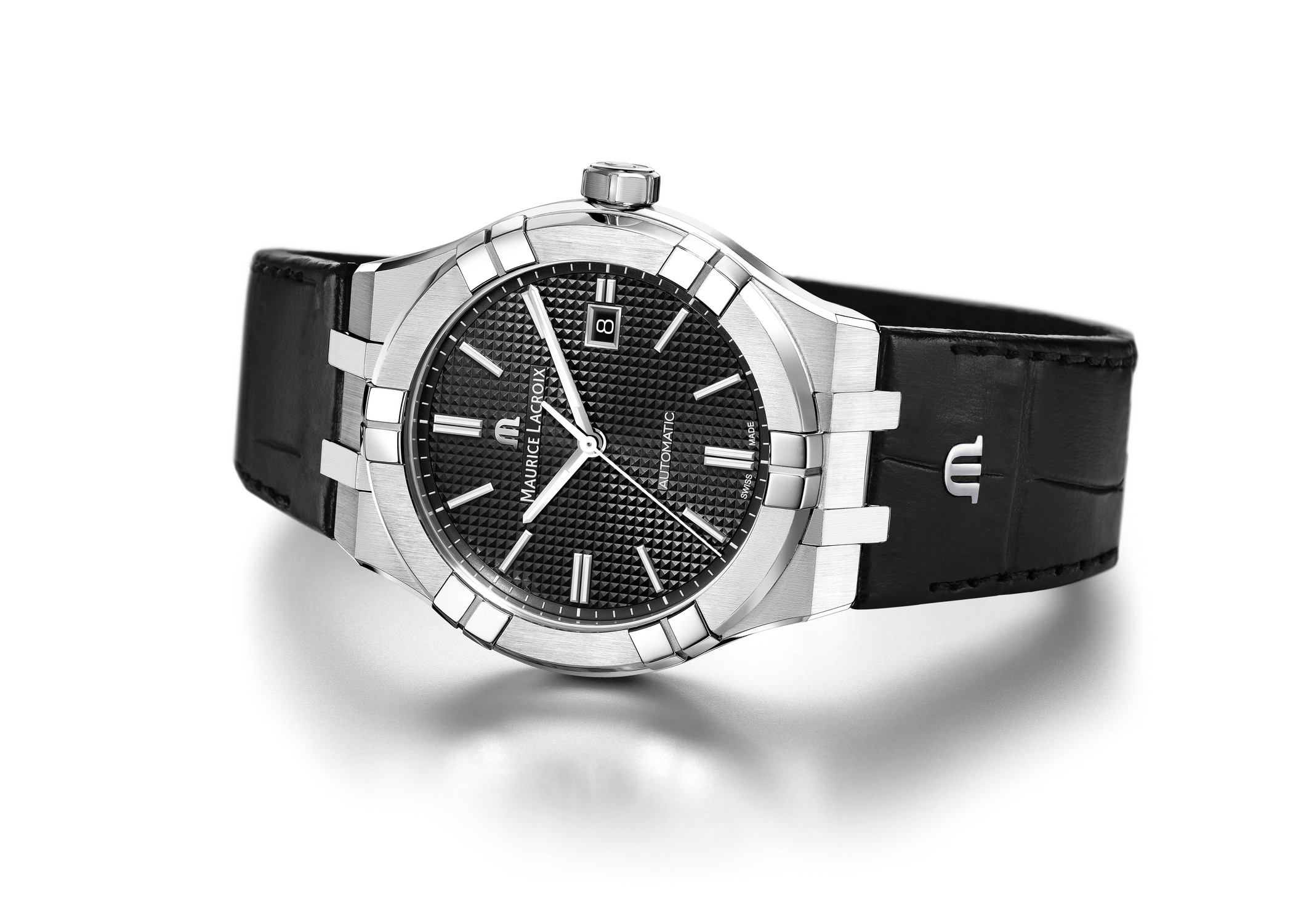 MAURICE LACROIX AIKON AUTOMATIC Мужские швейцарские часы, автоматический механизм, сталь, 42 мм