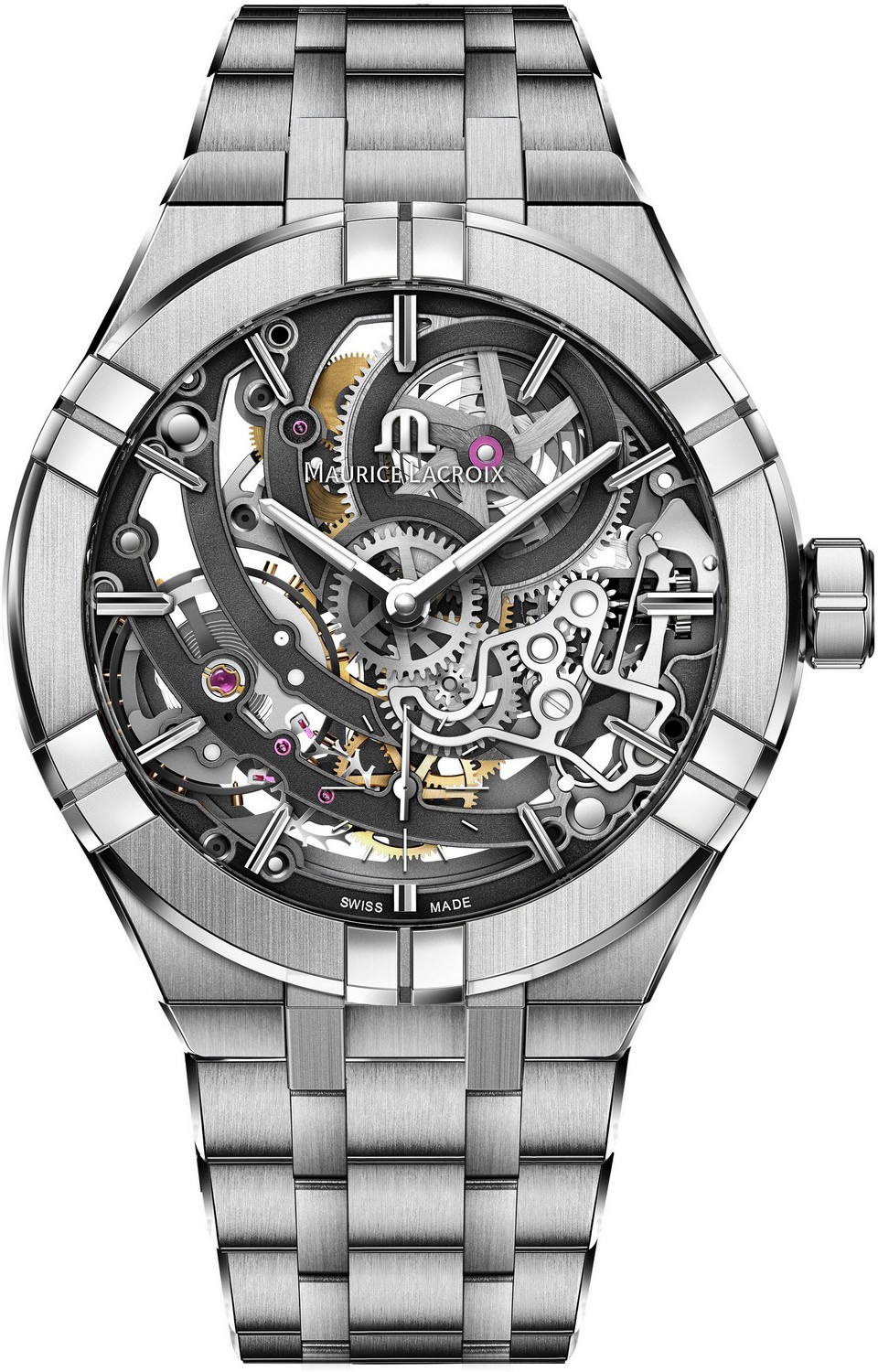 MAURICE LACROIX AIKON AUTOMATIC Мужские часы, автоматический механизм, сталь, 45 мм