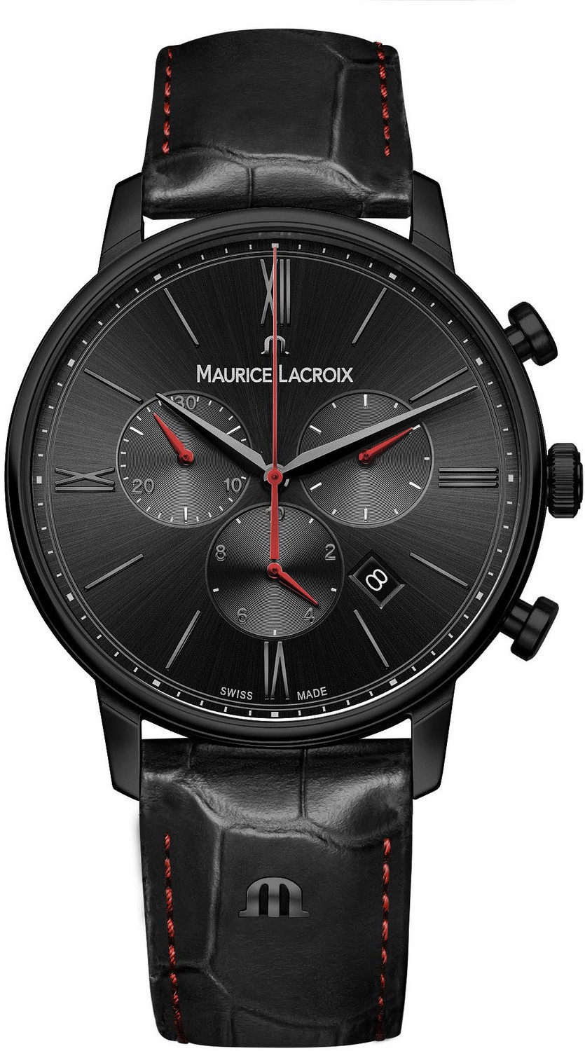 MAURICE LACROIX ELIROS Мужские часы, кварцевый механизм, сталь с покрытием, 40 мм