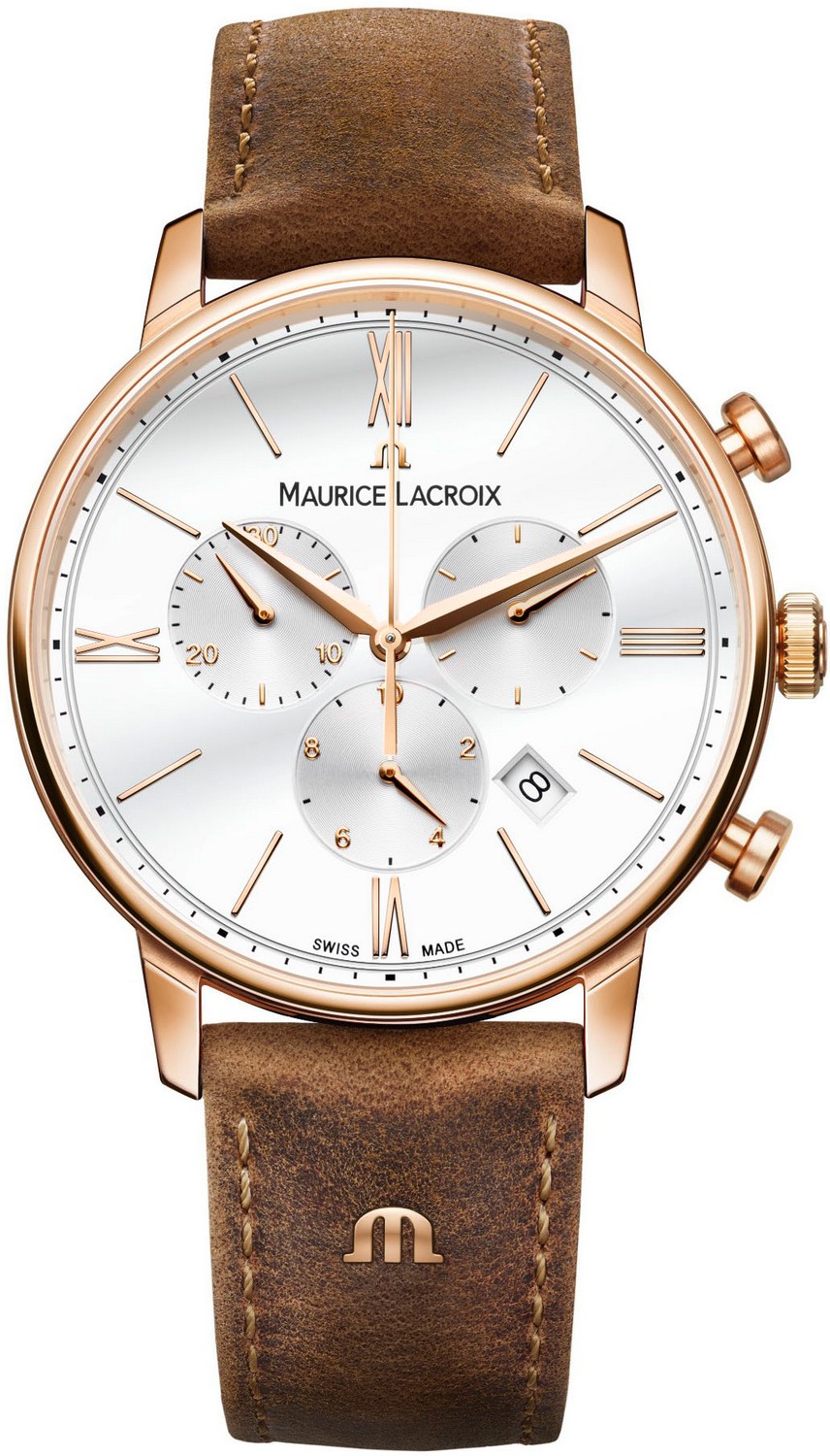 MAURICE LACROIX ELIROS Мужские часы, кварцевый механизм, сталь с покрытием, 40 мм