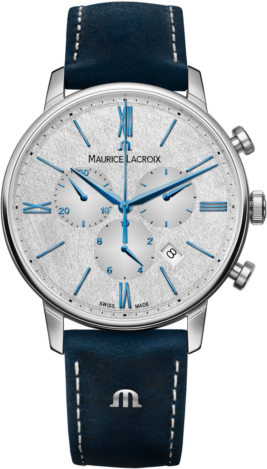 Часы MAURICE LACROIX ELIROS EL1098-SS001-114-1 Мужские часы, кварцевый механизм, сталь, 40 мм