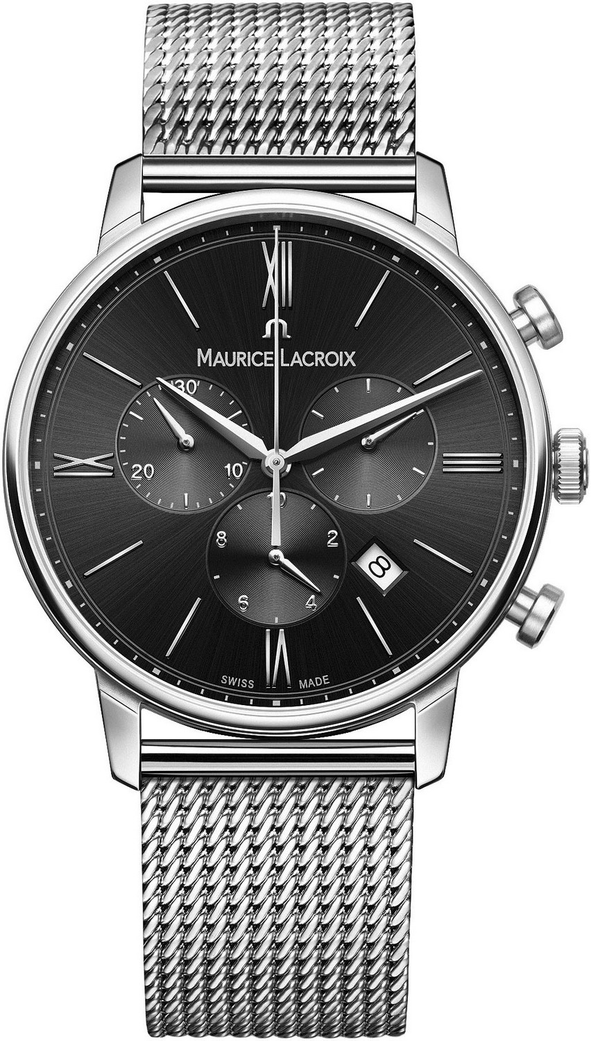 MAURICE LACROIX ELIROS Мужские часы, кварцевый механизм, сталь, 40 мм