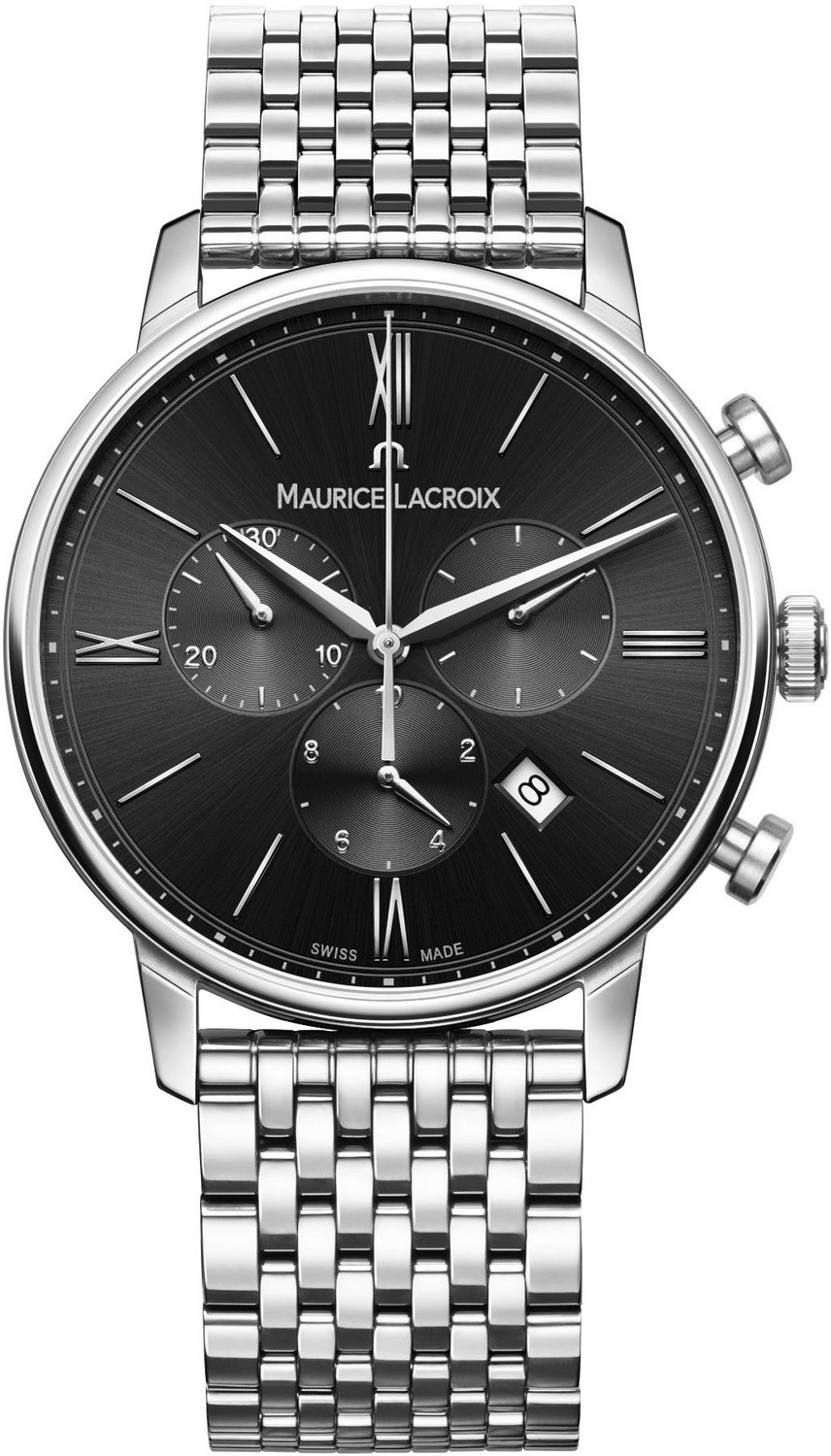 MAURICE LACROIX ELIROS Мужские часы, кварцевый механизм, сталь, 40 мм