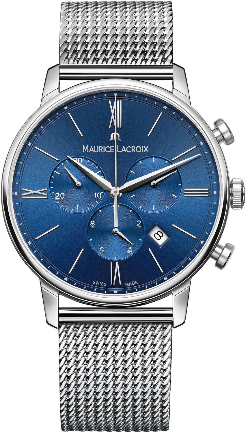 MAURICE LACROIX ELIROS Мужские часы, кварцевый механизм, сталь, 40 мм