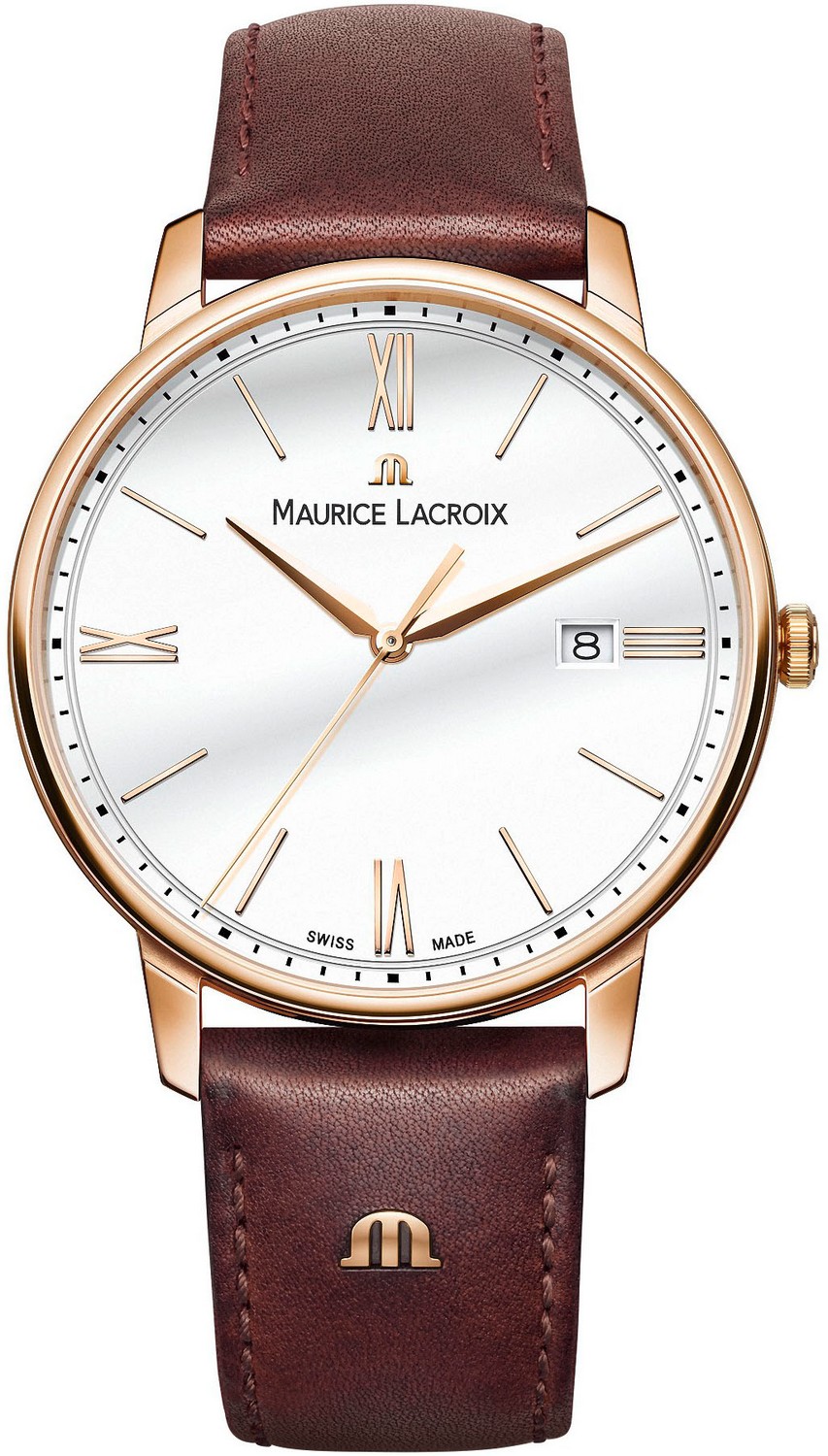 MAURICE LACROIX ELIROS Мужские часы, кварцевый механизм, сталь с покрытием, 40 мм