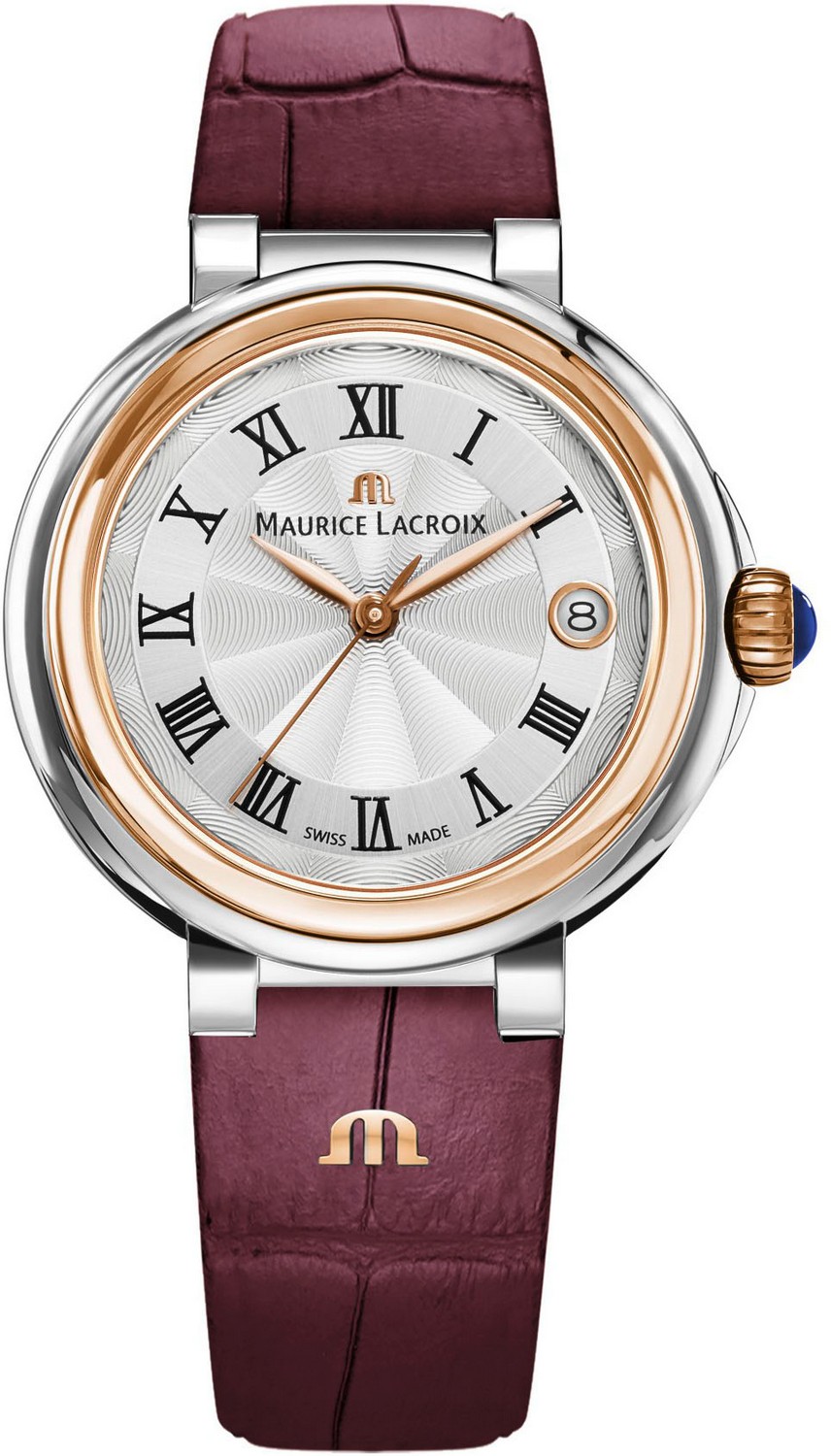 MAURICE LACROIX FIABA Женские часы, кварцевый механизм, биколор, 36 мм