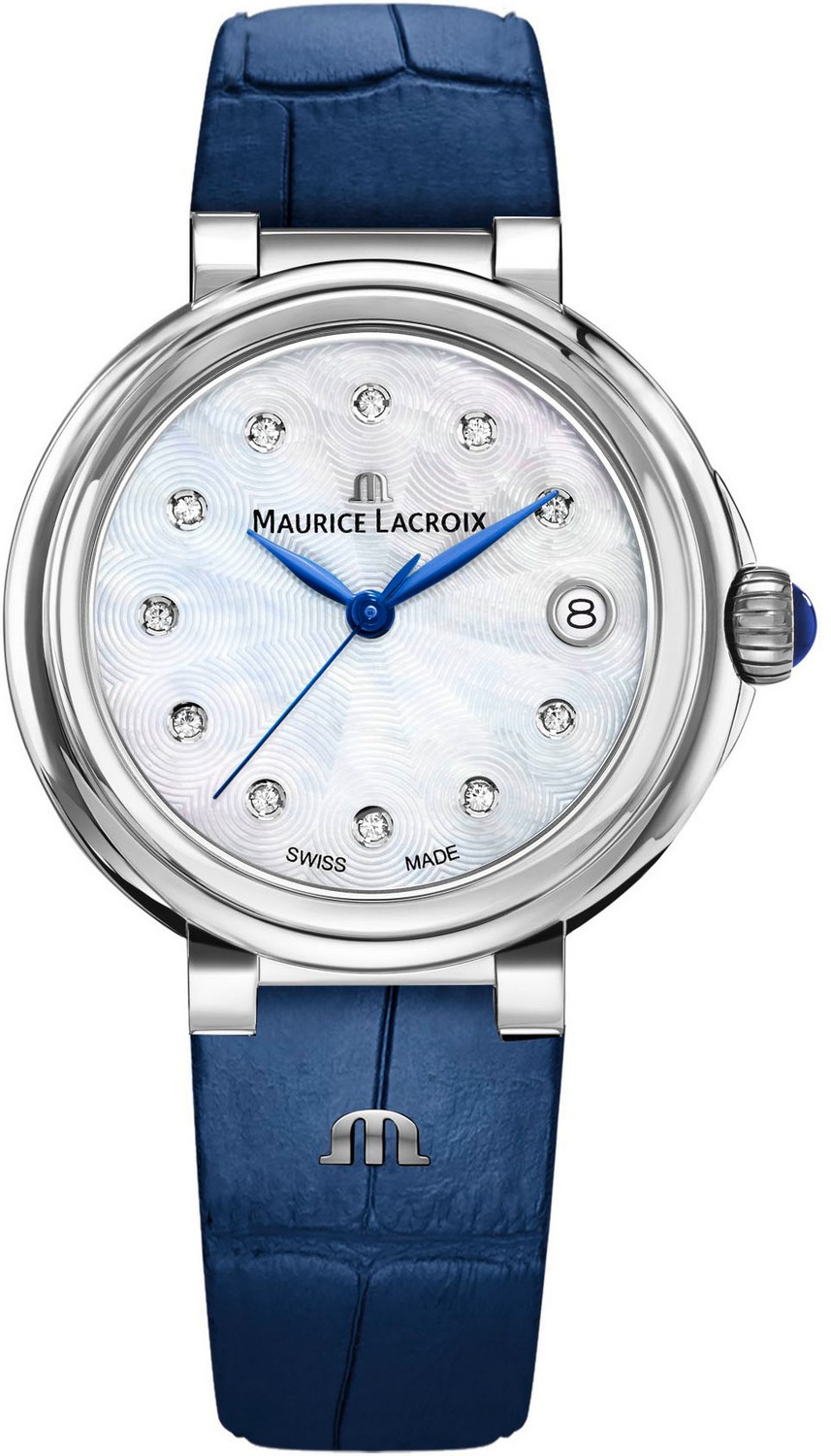 Часы MAURICE LACROIX FIABA FA1007-SS001-170-1 Женские часы, кварцевый механизм, сталь, 36 мм