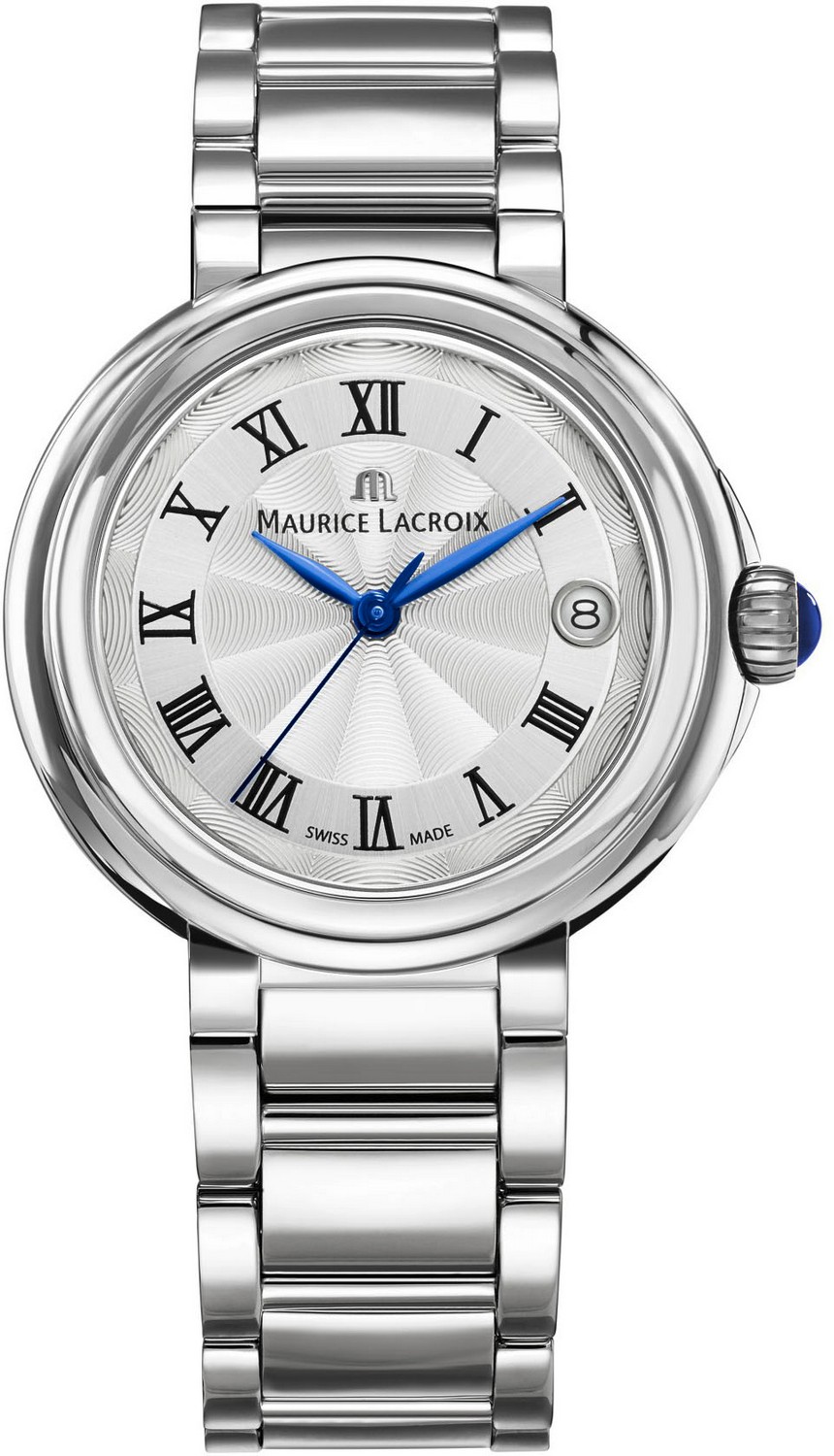 MAURICE LACROIX  Женские швейцарские часы, кварцевый механизм, сталь, 36 мм