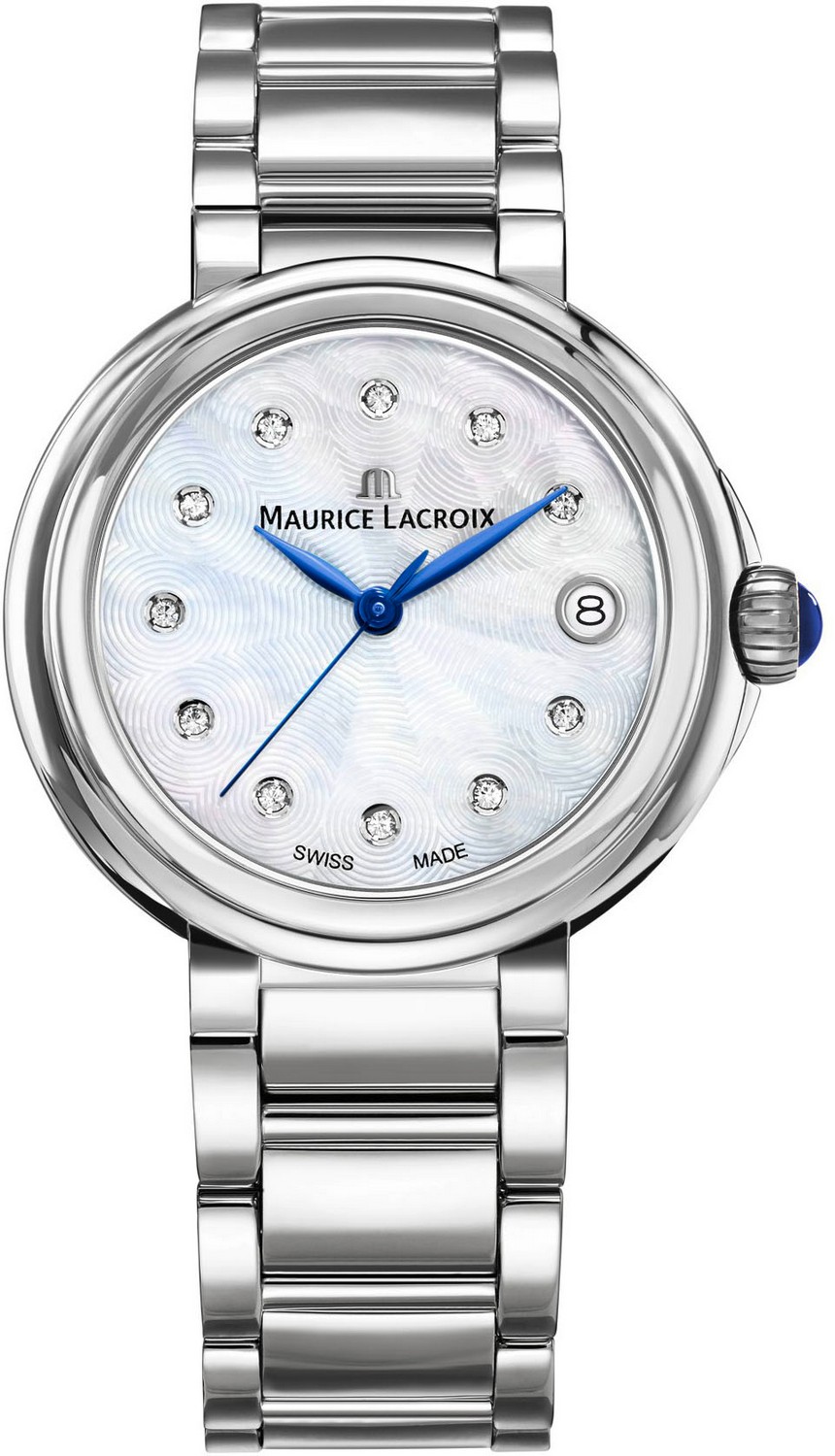 MAURICE LACROIX FIABA Женские часы, кварцевый механизм, сталь, 36 мм