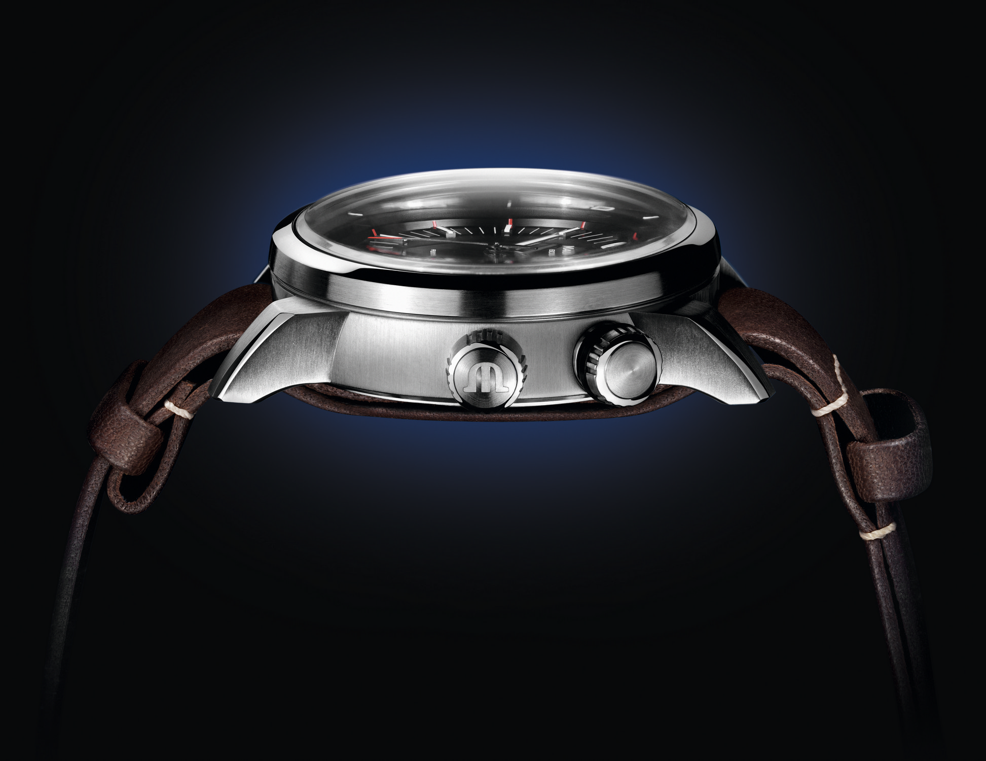 Часы MAURICE LACROIX PONTOS PT6248-SS001-330-2, Браслет/Ремень: из кожи теленка коричн.