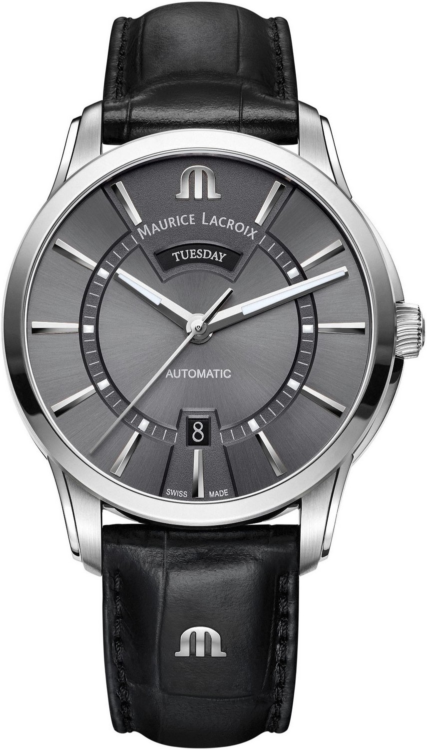 MAURICE LACROIX PONTOS Мужские часы, автоматический механизм, сталь, 41 мм