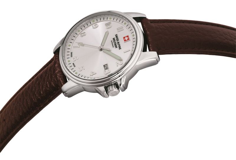 SWISS ALPINE MILITARY  Мужские швейцарские часы, кварцевый механизм, сталь, 40 мм