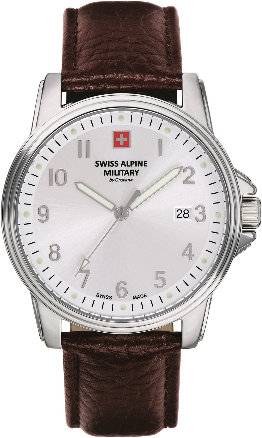 SWISS ALPINE MILITARY  Мужские швейцарские часы, кварцевый механизм, сталь, 40 мм