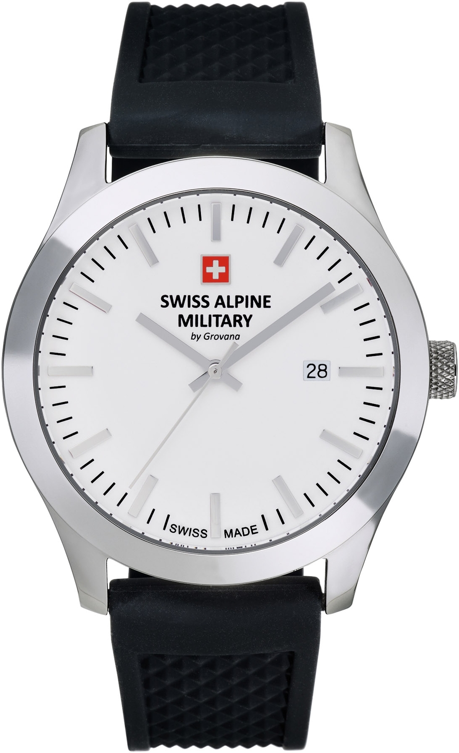 SWISS ALPINE MILITARY  Мужские швейцарские часы, кварцевый механизм, сталь, 43 мм