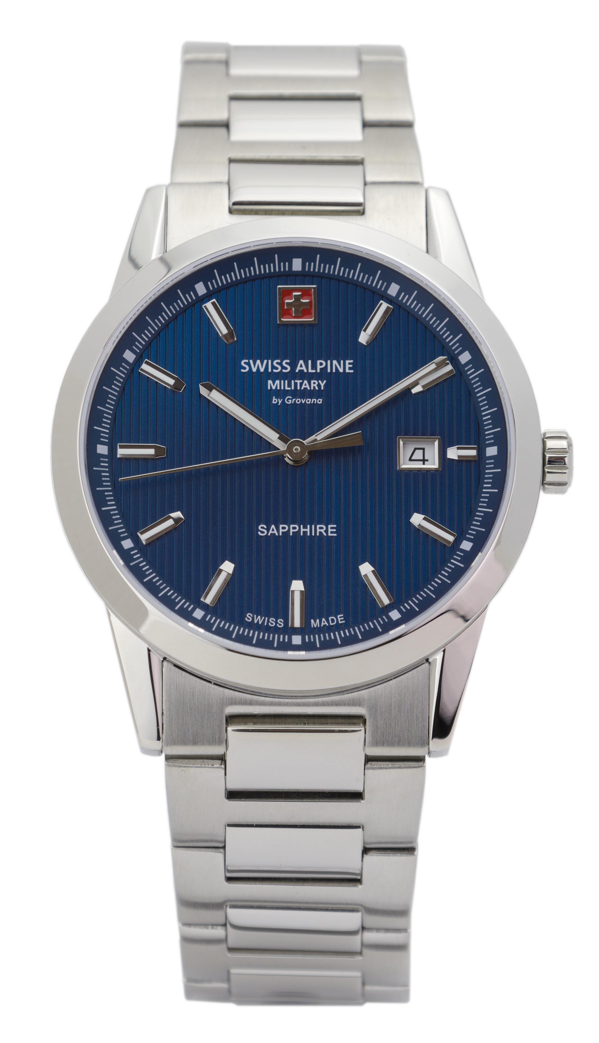 SWISS ALPINE MILITARY  Мужские швейцарские часы, кварцевый механизм, сталь, 41 мм