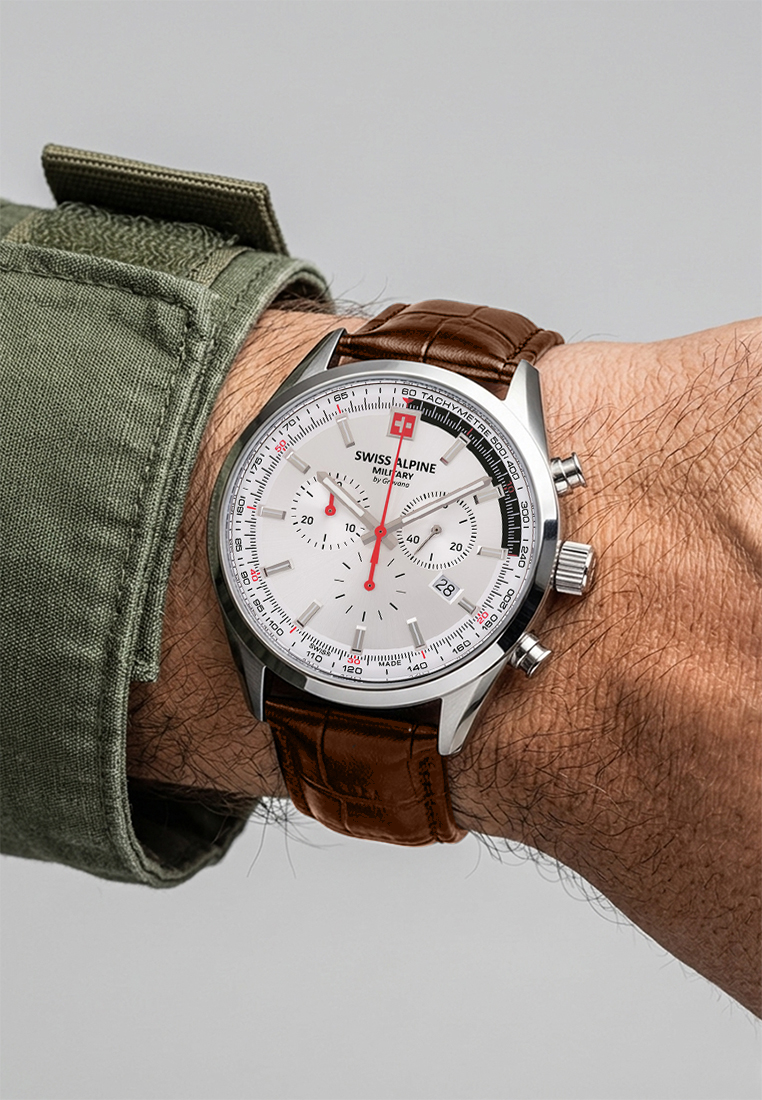 Часы SWISS ALPINE MILITARY  7086.9532SAM, Функции: Часы, минуты, секунды, хронограф, дата