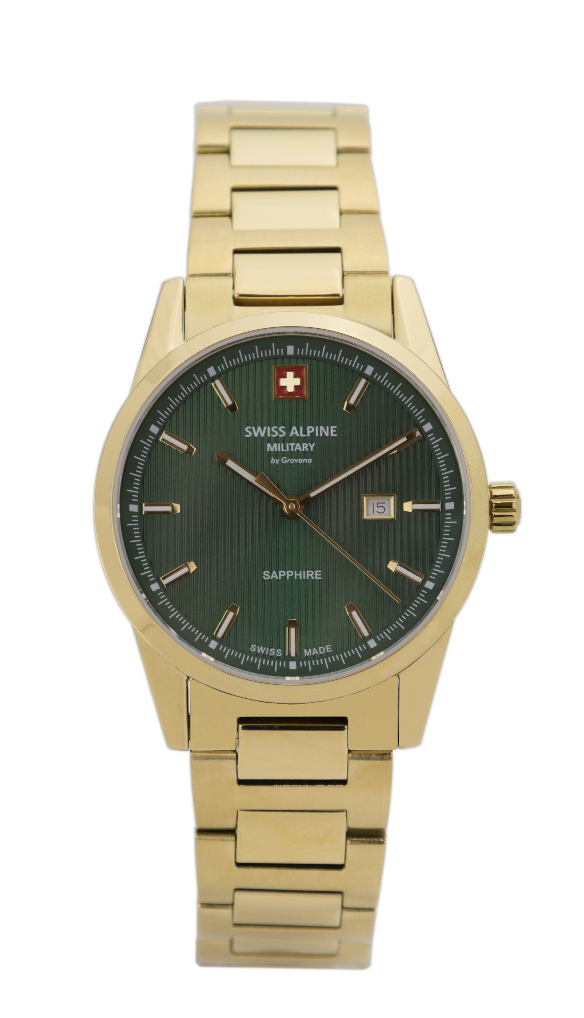 SWISS ALPINE MILITARY   Женские швейцарские часы, кварцевый механизм, сталь с покрытием, 34 мм