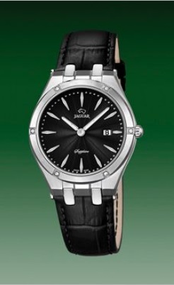 Ремешок для часов Jaguar из натуральной кожи, черный, для J674/3 Кожаные ремешки - стильные, надёжные и долговечные, способные составить достойную пару часам со стальным корпусом или часам из титана. Аксессуары из кожи не рекомендуется использовать в воде. У нас присутствуют только высококачественные материалы и оригинальный товар от производителя