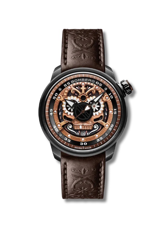 Часы BOMBERG  CT43ASPGD.24-1.11 Мужские швейцарские часы, автоматический механизм, сталь с покрытием, 43мм