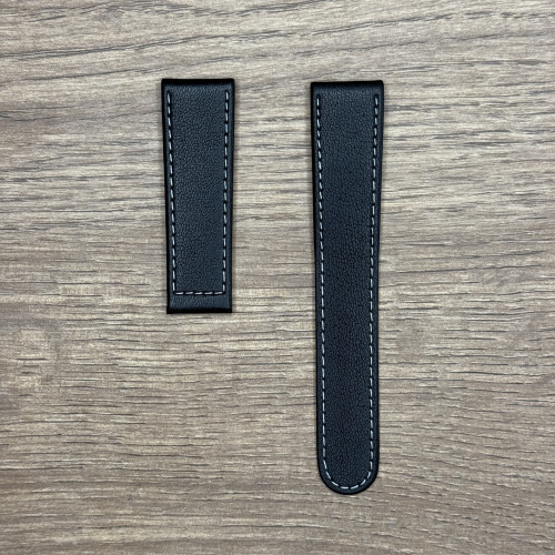 Ремешок для часов Oris из натуральной кожи, черный, без застежки 