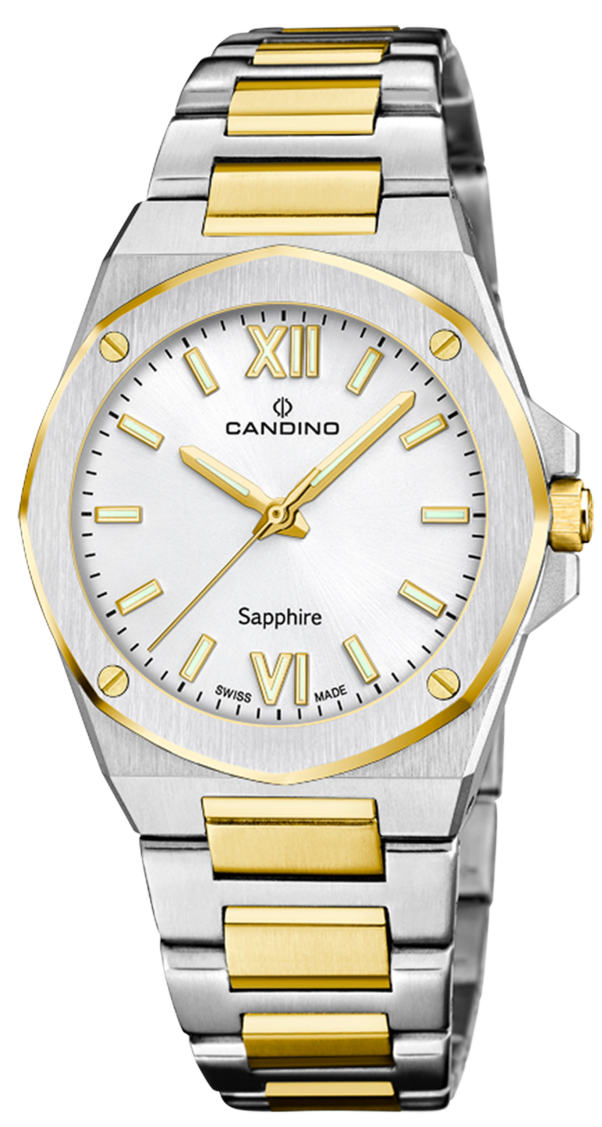 Женские часы Candino Lady Elegance C4776/1 Женские швейцарские часы, кварцевый механизм, сталь, 33,5 мм