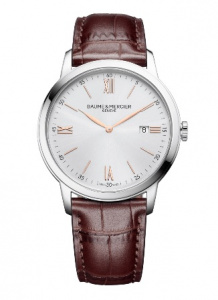 BAUME&MERCIER CLASSIMA Швейцарские мужские кварцевые часы, стальные, с сапфировым стеклом и водозащитой 50 м - идеальны в качестве подарка и аксессуара на каждый день.