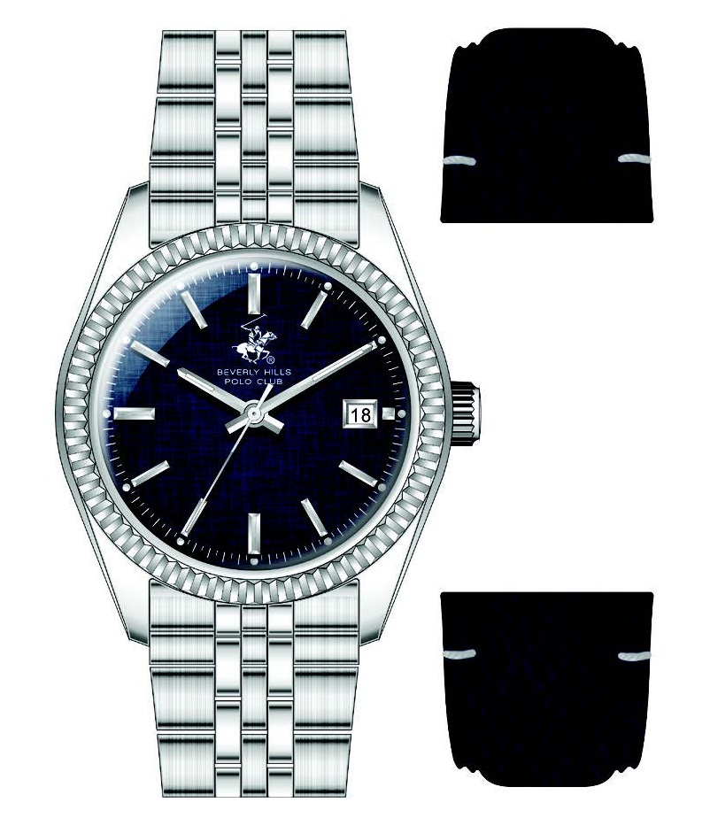 Мужские часы Beverly Hills Polo Club  BP3911X.390  часы, кварцевый механизм, сталь, 38 мм