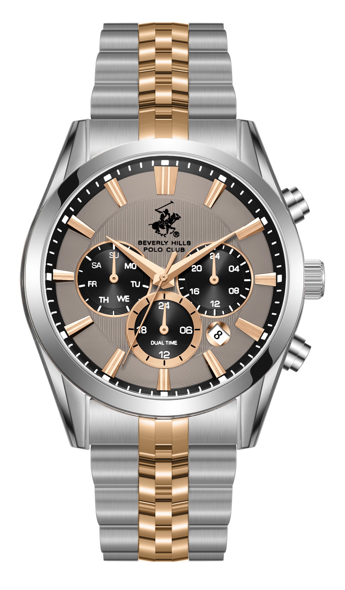 Мужские часы Beverly Hills Polo Club  BP3782X.560  часы, кварцевый механизм, сталь, 42 мм