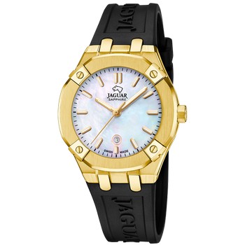 Часы JAGUAR  J1018/2 Женские швейцарские часы, кварцевый механизм, сталь с покрытием, 35,5 мм
