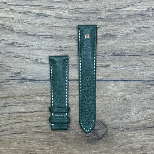 ремешок для часов из кожи теленка зеленый 20/18 Кожаные ремешки - стильные, надёжные и долговечные, способные составить достойную пару часам со стальным корпусом или часам из титана. Аксессуары из кожи не рекомендуется использовать в воде. 
У нас присутствуют только высококачественные материалы и оригинальный товар от производителя.
