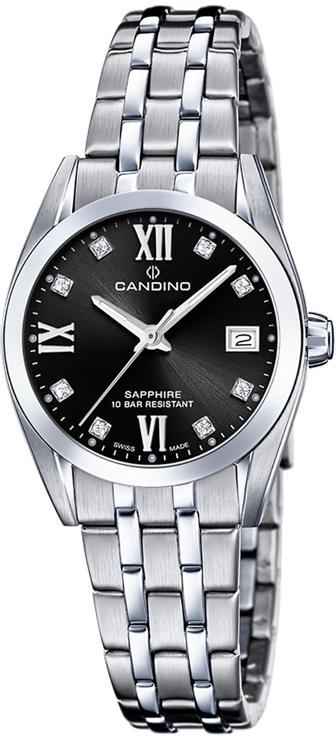 Женские часы Candino Couple Quartz Ladies C4703/C Женские швейцарские часы, кварцевый механизм, сталь, 28,5 мм
