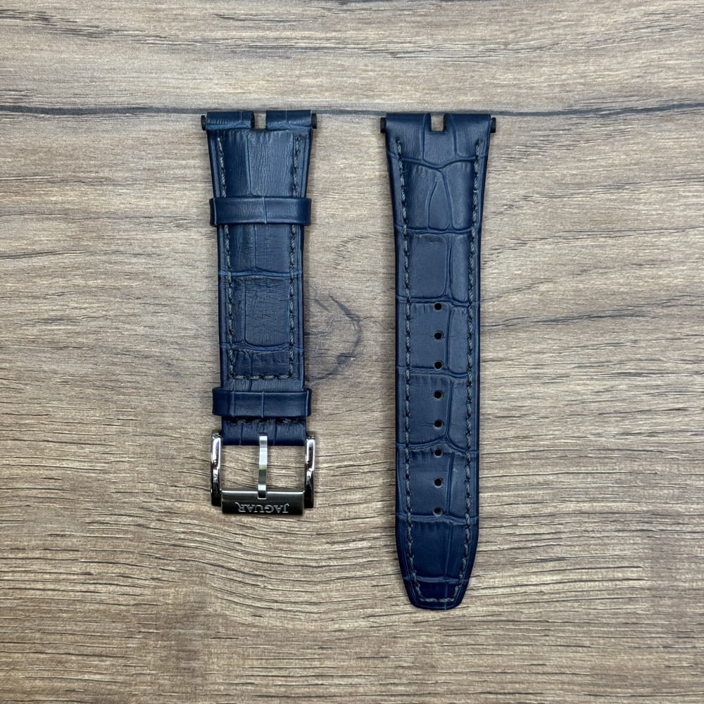 Ремешок для часов Jaguar из натуральной кожи, синий, для J857/2 BC10064 